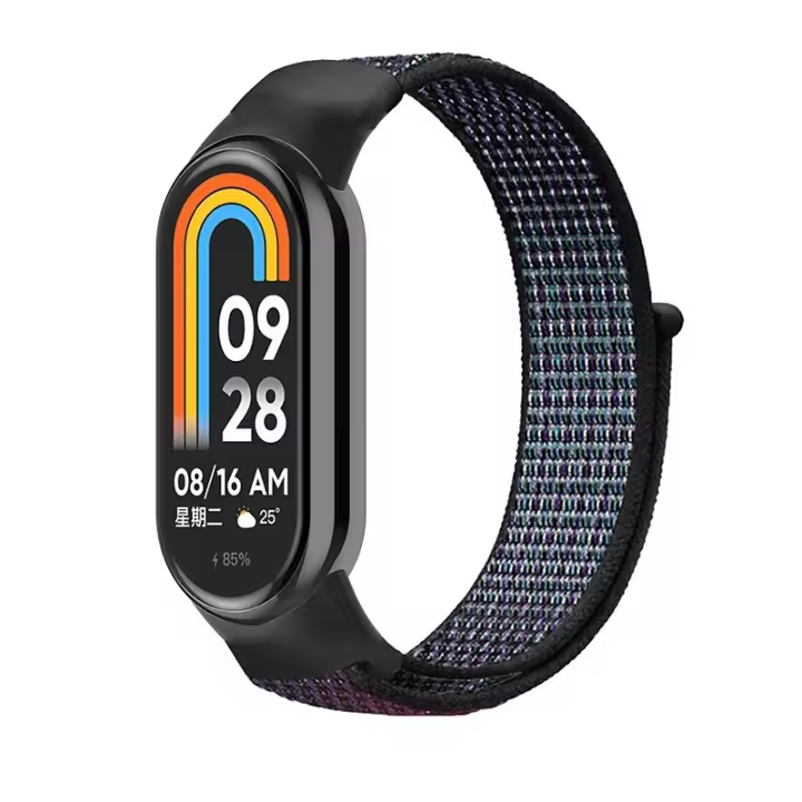Correa De Nylon Para Xiaomi Mi Band 8 7 6 5 4 3 Pulsera Deportiva Reemplazo De Muñequera Compatible Con Smartwatch Mi Band 8 NFC Para Hombres Mujeres Niñas Y Niños - 1