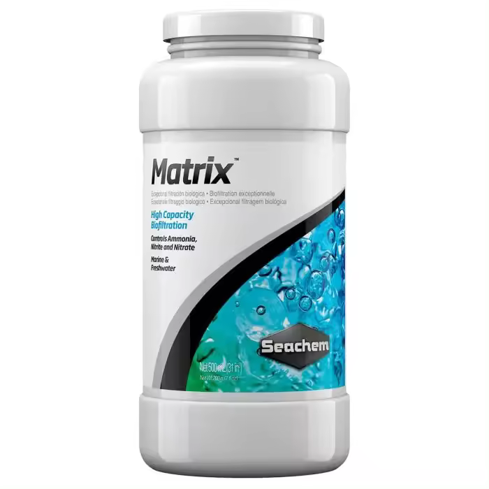 Seachem Laboratories Inc Matrix 1L Seachem - Filtro de Alta Porosidad para Acuarios - Remueve Residuos del Nitrógeno - Inerte y de Alto Rendimiento - 1
