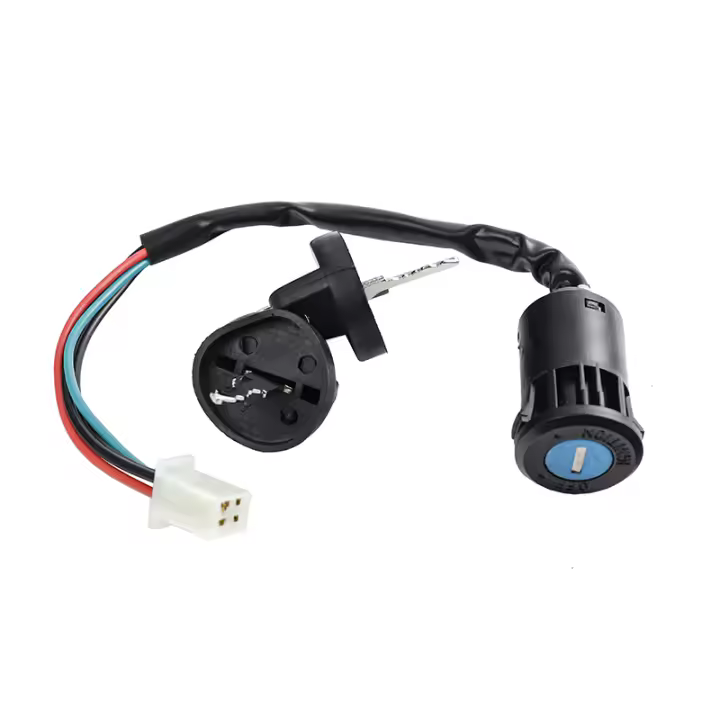 Interruptor De Encendido Universal Para Motocicleta Y ATV 50cc-250cc Impermeable Clave De Inicio Y Cerradura De Puerta Compatible Con Suzuki Y Honda - 1