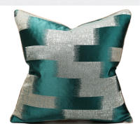 Cubierta De Cojín Moderna En Verde Arte Nórdico Para Sala De Estar Y Cama Estilo TWILL Poliéster/Celulosa Bordado Personalizado - details 9