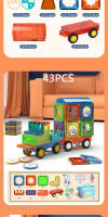 Bloques De Construcción Magnéticos Para Niños Juguetes Educativos Y Sensoriales Montessori Juegos De Construcción DIY Para Niños De 4 a 12 Años - details 10