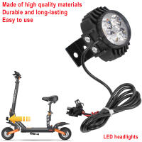 Faros LED 2 En 1 Para Scooter Eléctrico Kugoo M4 pro Con Bocina Luz Delantero De Seguridad Para Noche Lámpara Par - details 0
