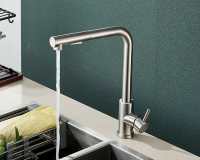 Grifo De Cocina De Acero Inoxidable 304 Con 2 Modos Grifo Moverse Para Fregadero Con Mezclador De Agua Caliente Y Fría Tapón De Spra No Incluido - details 7