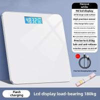 Báscula De Peso Corporal Electrónica Inteligente Recargable Por USB Y Hogar Escala De Medición Para El Baño - details 1