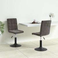 vidaXL Sillas de comedor giratorias 2 uds de terciopelo en color Verde claro/Amarillo mostaza/Gris claro y más | cómodas modernas ergonómicas para comedor cocina salón hogar - details 8