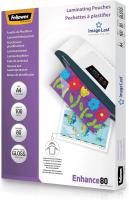 Fellowes Fundas para Plastificar A4 80 Micras Grosor 100 Unidades Transparentes Pack Bolsas para Plastificar Documentos - Acabado Brillante - 5306114 - details 0
