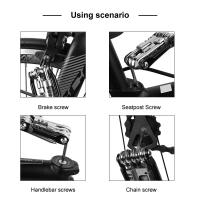 Kit De Herramientas De Reparación De Bicicleta X-TIGER 16 En 1 Multiherramienta Con Palas Para Neumáticos De Bicicleta Llave De Hexagonal Y Métrica - details 10