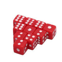 50Pcs Dados De Acrílico Blancos/Negros/Rojos Juego De Entretenimiento Y Bebida Tablero Decisor Plástico Juego De Dados Para Videojuegos - details 2
