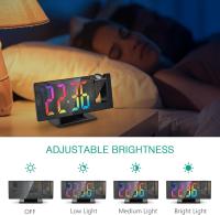 Reloj despertador LED ajustable, pantalla de hora y temperatura de 12/24 horas, alimentación por USB, adecuado para personas que duermen profundamente, para uso en el hogar y la oficina. - details 1