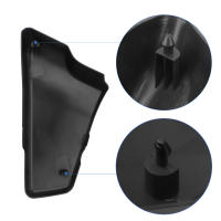 Cubiertas Laterales De Batería Para Motocicleta En Negro Para Honda VLX600 VT600 C CD Shadow Steed VT400 1999-2008 Guardia De Parachoques De Aluminio ABS - details 7