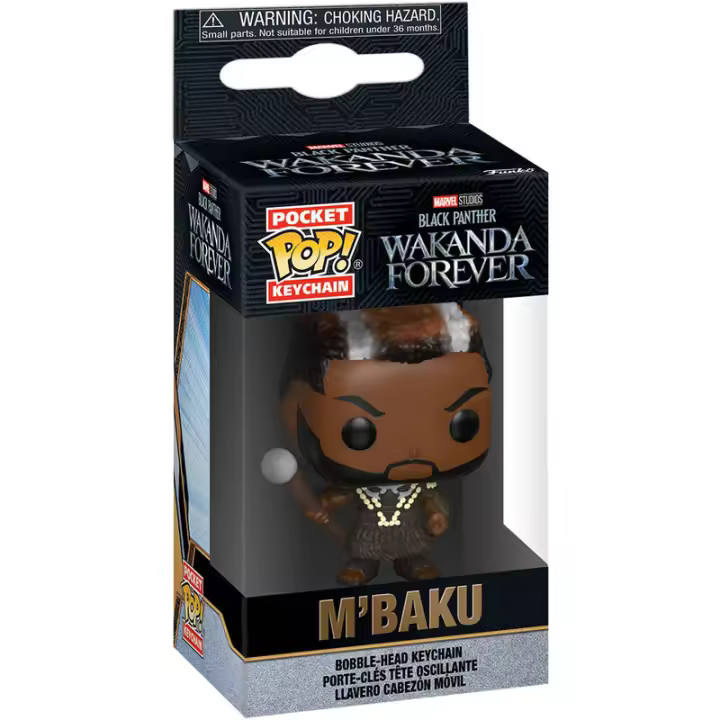 Llavero Pocket POP Marvel Black Panther Wakanda Forever M BakuFigura  Coleccionable - Idea de Regalo- Mercancia Oficial - Juguetes para Niños y Adultos - Movies Fans - Muñeco para Coleccionistas y Exposición - 1