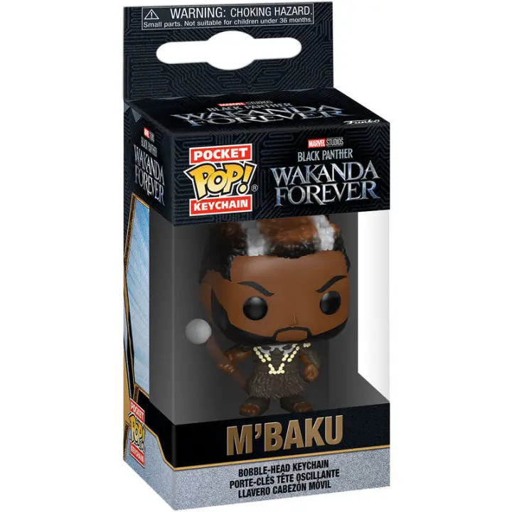 Llavero Pocket POP Marvel Black Panther Wakanda Forever M BakuFigura  Coleccionable - Idea de Regalo- Mercancia Oficial - Juguetes para Niños y Adultos - Movies Fans - Muñeco para Coleccionistas y Exposición - 1