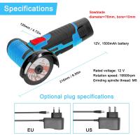 Mini Máquina De Pulido Y Tratamiento De Polvo Eléctrica Inalámbrica 12V 800W 19500rpm Con Batería De Litio Para Corte De Diamante Y Tratamiento De Superficies - details 5