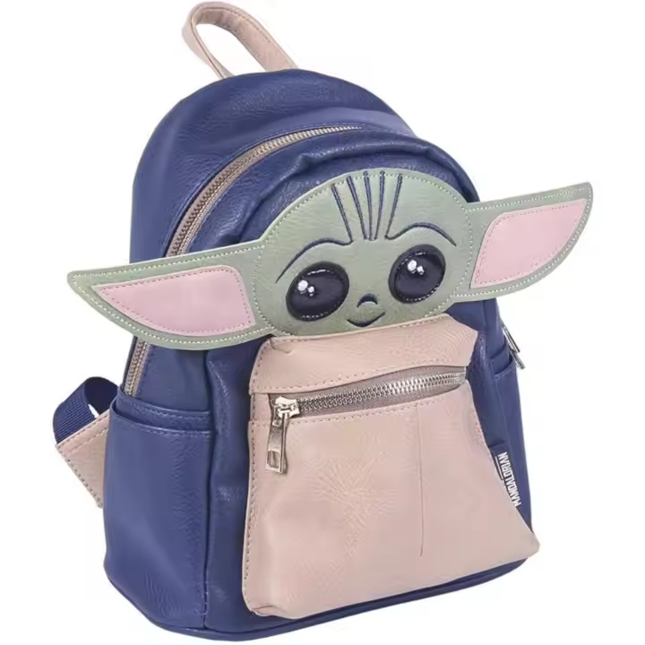 Mochila Baby Yoda 3D - Licencia Oficial Star Wars, Multicolor, Grande - 1