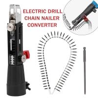 Cadena Con Cabeza De Destornillador Para Taladro Eléctrico Equipo De Apriete De Tornillos Para Tablero De Madera Herramienta De Carpintería Para DIY En Casa - details 0