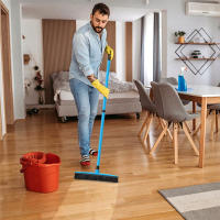 Copa De Broom De Goma Con Mango Largo Telescopio Ajustable 56-120cm Cepillo De Limpieza Para El Hogar Eliminador De Pelo De Mascotas - details 4