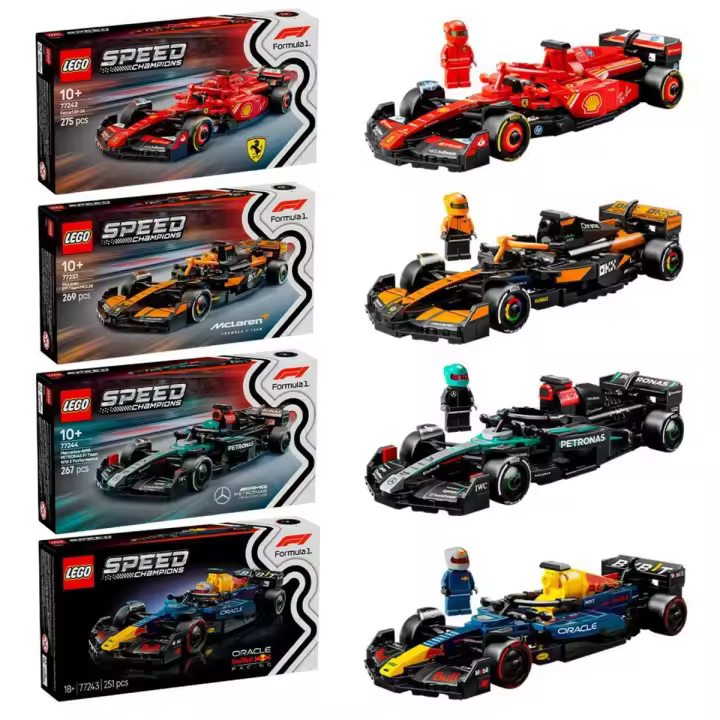 Pack Speed Champions: Ferrari SF-24 F1® +  McLaren F1® Team MCL38 +  Oracle Red Bull Racing RB20 F1® +  Mercedes-AMG F1® W15 - 1