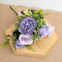 Rosa Artificial De Seda Para Decoración De Otoño Blancas Para Boda Y Navidad Flores Falsas Para Arreglo De Navidad Y Casa - details 2