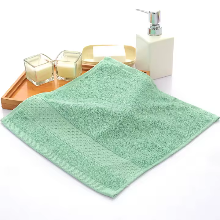 Toalla De Baño De Algodón Puro 33x33cm Y Absorbent Para Deporte Yoga SPA Toalla De Mano Para El Baño JAF061 Secado rápido - 1