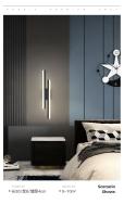 Lámpara De Pared LED Para Interior Estilo Minimalista Moderno Acero Y Acrílico Para Dormitorio Sala De Estar Pasillo Y Escalera Luz Scandinava - details 10