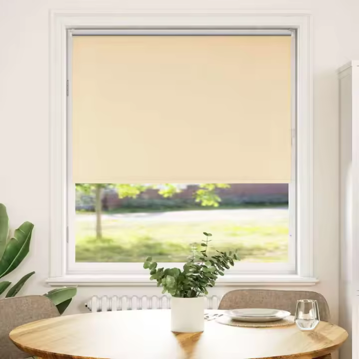 Estor Enrollable Opaco Beige 100x130 cm Tela Ancho 95,7 cm - 1