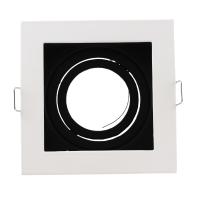Lámpara LED De Bajo Techo Para Bombillas GU10 Marco De Montaje Foco De Iluminación Revestimiento Metálico Blanco Y Negro Para Dormitorio Y Cocina - details 7