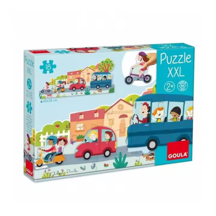 PUZZLE XXL VEHICULOS MADERA GOULA DE DISET - 1