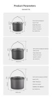 CAMPINGMOON Sartén De Soupe De Camping De Gran Capacidad En Aleación De Aluminio Cocina Portátil Para Exteriores - details 6