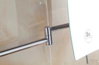 Espejo De Baño Con Ampliación 3X Espejo De Maquillaje Para Pared Espejo Cosmético Plegable Cuadrado De 8 Pulgadas Con Brazo Doble Acero Inoxidable Moderno Para Dama - details 7