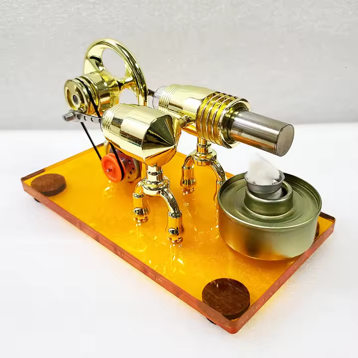 Kit De Modelo DIY De Motor De Agua Caliente Engin Stirling Experimento Científico Y Educativo De Física Potencia De Vapor Regalo Para Niños Y Adultos Masculinos - 1