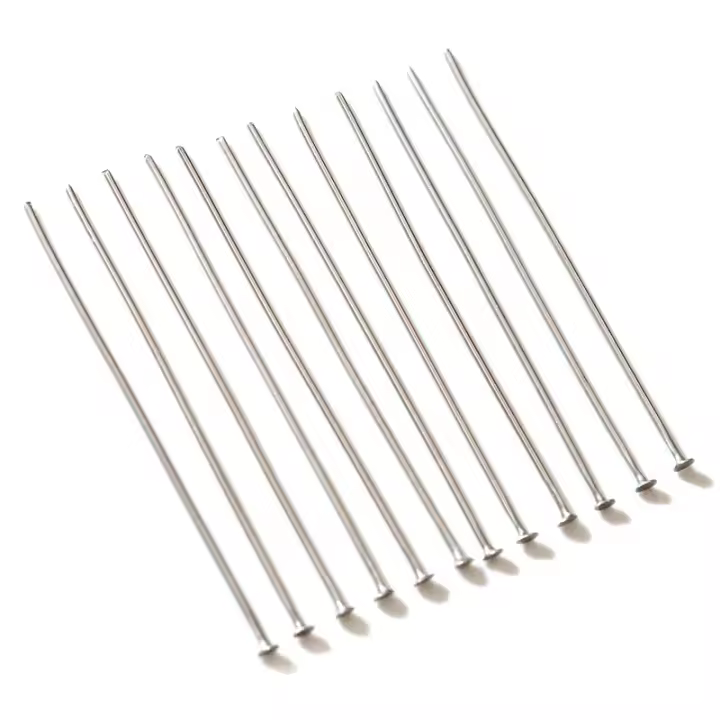 100pcs De Tornillos Planos De Acero Inoxidable Para Joyería Sin Fades 20-50mm Accesorios De Suministros DIY Para Creación De Joyas - 1