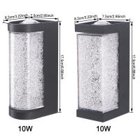 Lámpara De Pared Moderna Para Exteriores Luz De Puerta Impermeable Con Cristal Iluminación De Dormitorio Para Pasillo Jardín Decoración De Patio Luz LED Self-Contained No Dimmable - details 6