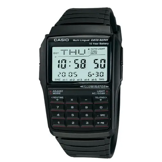 Reloj Casio DBC-32-1A Vintage Databank Calculator Unisex Digital - 1