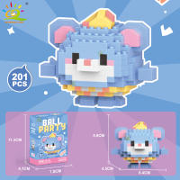 Mini Bloques De Construcción Micro Animales HUIQIBAO 3D Diamante Modelo BEE Gato Panda Para Niños Juguetes De Ciudad DIY - details 18