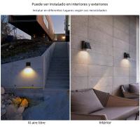 Lámpara De Pared Exterior Impermeable COB Luz De Exterior E Interior Montaje En Superficie Iluminación Hacia Arriba Y Abajo Adecuada Para Pasillo Luz De Entrada Vínculo 85-265V Moderna - details 2