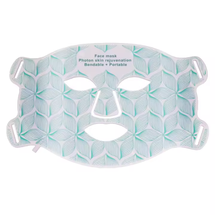 Máscara De Luz Roja LED Infrarroja Para Cara Y Cuello Con 7 Colores Terapia Anti-Edad Para Arrugas Y Acné Control De Aceite Piel Tensa Y Blanca - 1