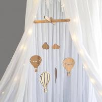Globo de aire caliente de madera, carillón de viento colgante, adornos de pared, campana de cama de bebé, estilo nórdico, decoración de habitación de niños, accesorios para fotos de guardería - details 6