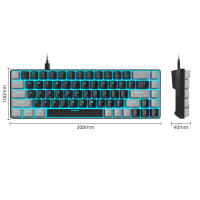Teclado Mecánico Portátil MageGee 60% MK-Box Con Iluminación LED Compacto De 68 Teclas Para Oficina Y Juegos En Windows PC - details 5