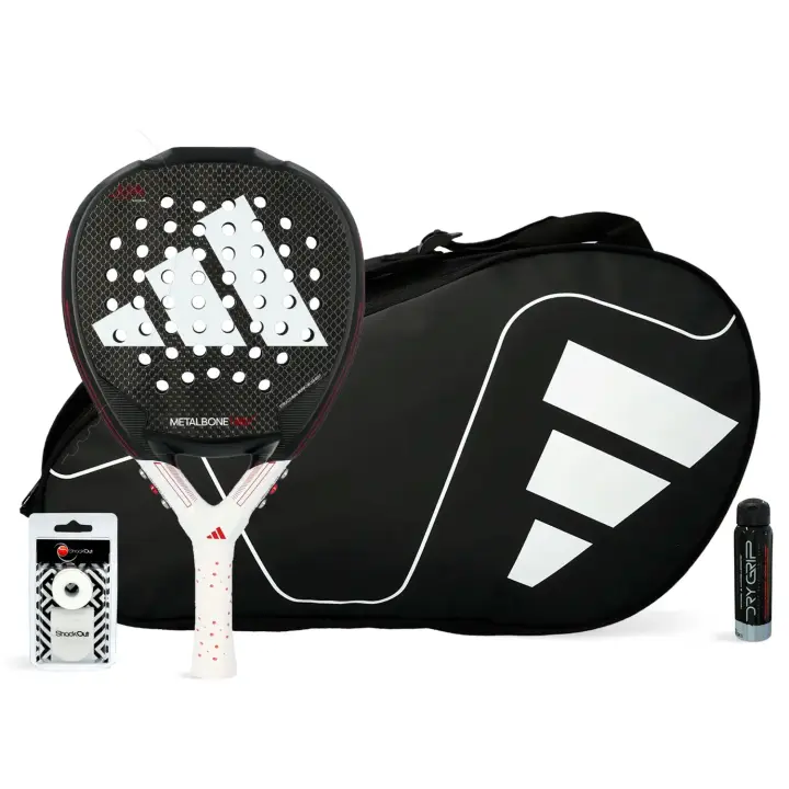 Pack Adidas Metalbone Hrd+ 2024 Y Paletero Adidas Carbon Control - 1