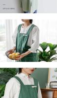 Delantal De Cocina De Color Puro Para Mujer Y Hombre Chef Barbería Café Tienda BBQ Personalizable Con Logo Regalo Bibs Al Por Mayor - details 8