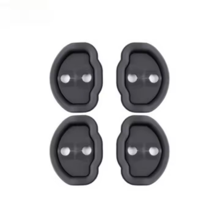 4PCS Cubierta De Latch De Puerta De Coche En Silicona Para Tesla Model 3 Model Y 2017-2024 Accesorios De Protección Para Cerraduras De Puertas De Coche Reducción De Ruido - 1