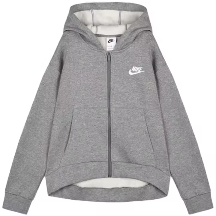 Sudadera con Capucha Nike Sportswear Club para niños unisex en color gris - 1
