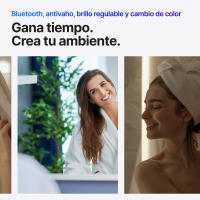 Espejo Baño LED 100x70 cm Rectangular TLuna100+ , Altavoz Bluetooth Integrado, Antivaho Automatico, Luz Regulable, Cambio de Color, Interruptor Táctil, Impermeable IP44, UBUD - details 2
