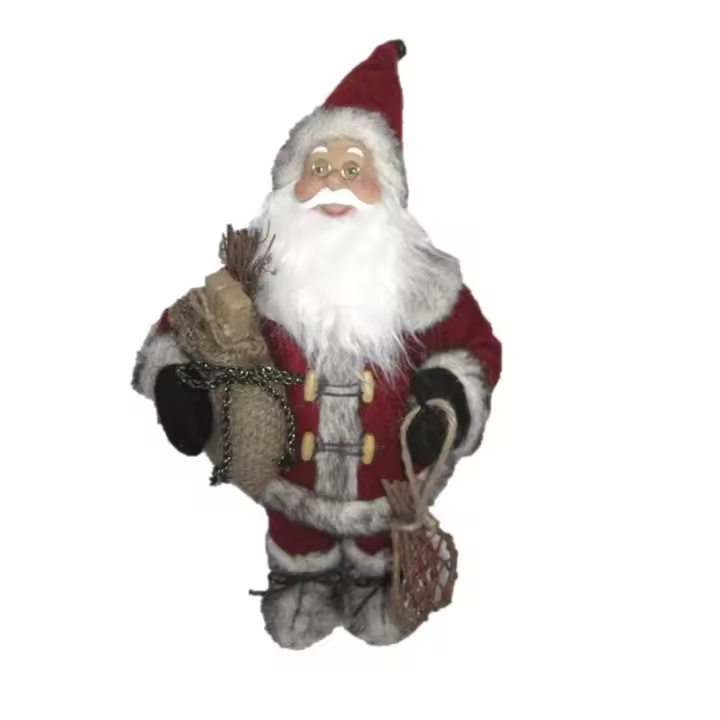 Gerimport Papá Noel Santa Claus Saco Decoración Navidad 30cm - Adornos Navideños - 1