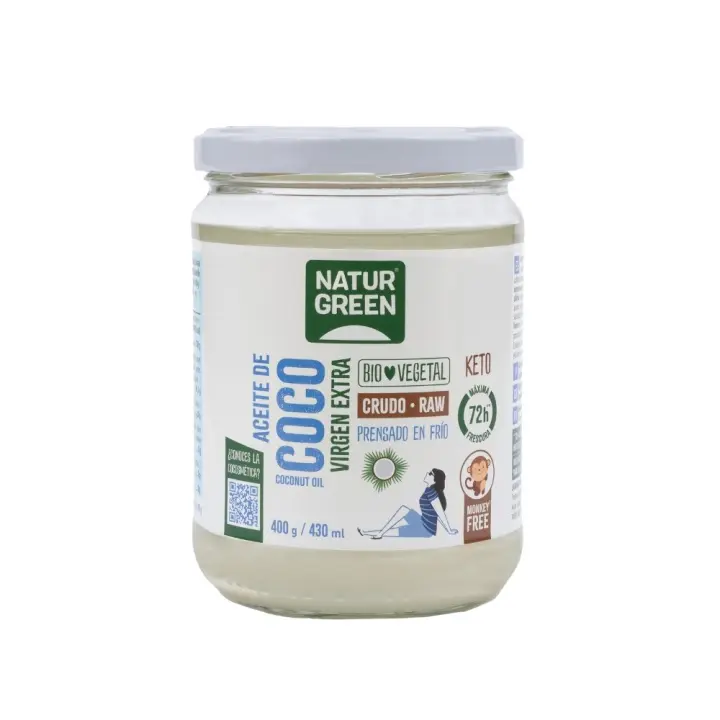 ACEITE DE COCO (400G) VIRGEN EXTRA BIO - Naturgreen - 1