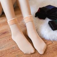 Calcetines De Veludo Grueso Para Invierno 1-5 Pares Calcetines Térmicos De Piso Para Mujer Y Hombre Color Sólido Calcetines De Cashmere - details 16