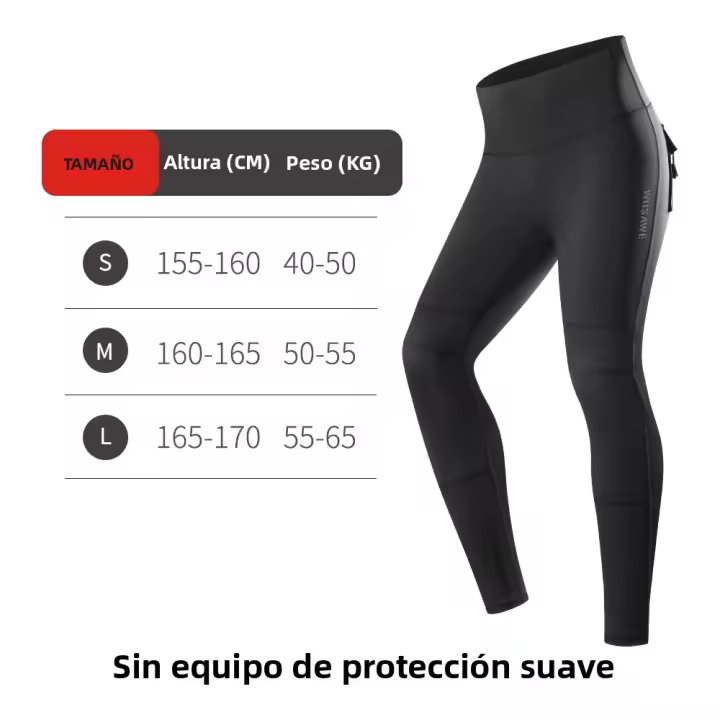 WOSAWE Pantalones De Motocicleta Para Mujer Con Protección De Rodilla Pantalones De Montar En Ruta Outdoor Slim Fit Material De Poliéster Y Nylon - 1