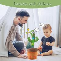 Muñeco De Peluche De Cactus Que Danza Y Habla Juguetes Electrónicos Interactivos Con Luz Y Música Regalo Educativo Para Niños - details 3