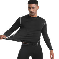 Camiseta Deportiva Para Hombres 2024 Con Mangas Largas Y Alta Elasticidad Secado Rápido Color Sólido Transpirable Ligera Protección Solar - details 2