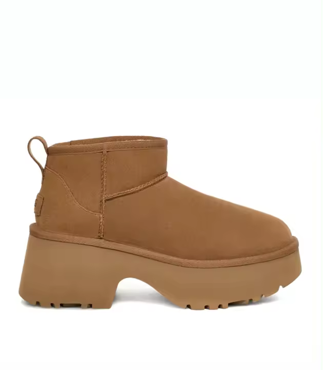 BOTA DE MUJER UGG LASSIC ULTRA MINI NEW HEIGHTS 1158311 CHESNUT - 1